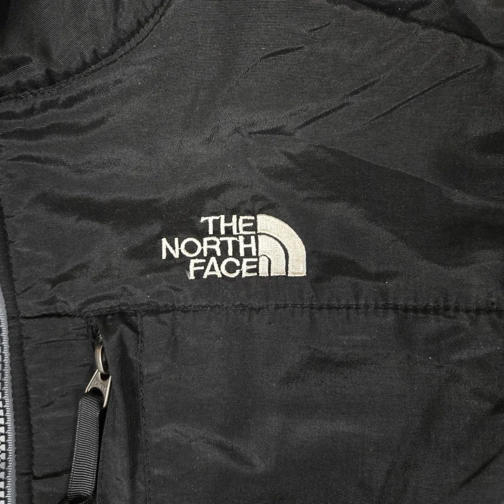 The North Face Vest‎ Mens Large Denali Full Zip Fleece Black Gray Polartec EUC